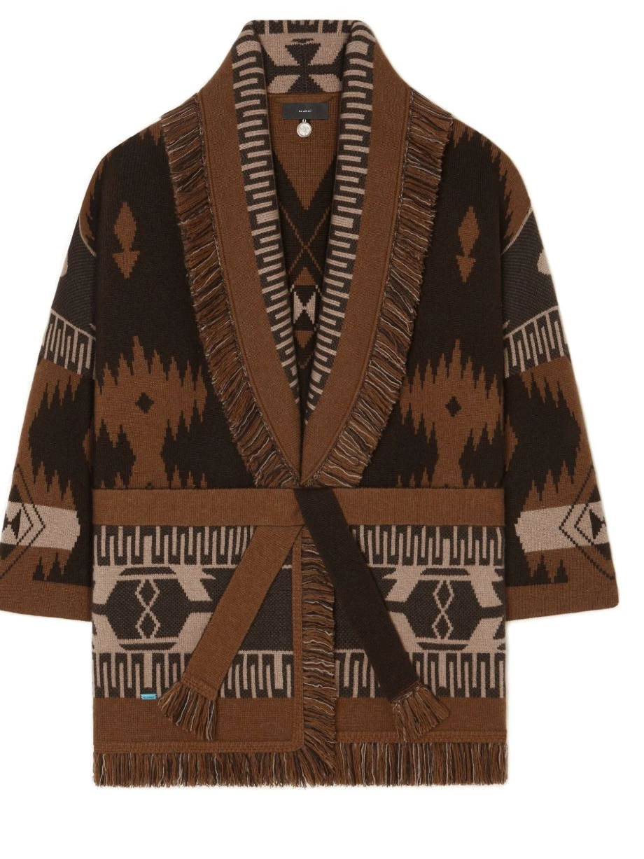 Affordable cardigan patterned-jacquard Women Alanui cashmere 0709